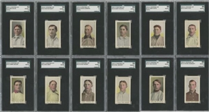 1910-11 M116 Sporting Life "300 Subjects" Backs SGC-Graded Collection (42 Different) Including Hall of Famers